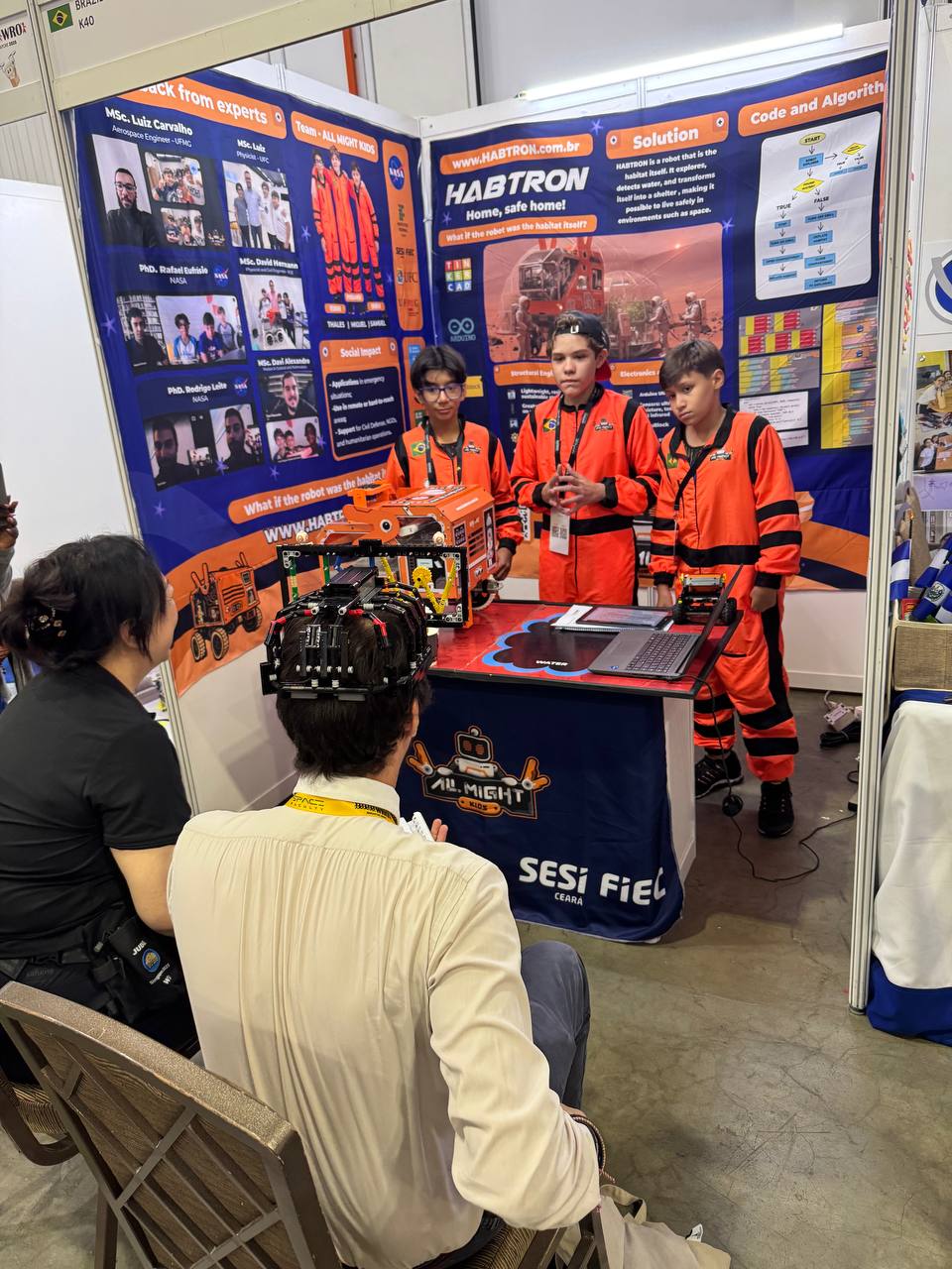 ALL MIGHT KIDS apresentando na final internacional da WRO
